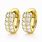 Diamond Hoop Earrings 14K Gold
