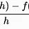 Difference of Quotient Formula