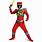 Dino Charge Red Power Ranger Costume