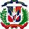 Dominican Republic Flag Shield