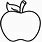 Drawing of Apple for Kids