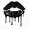 Dripping Lips SVG Outline
