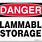 Drum Flammable Storage Sign