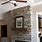 Dry Stack Stone Fireplace