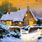 Dutch Cottage in Snow Painting