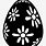 Easter Egg Clip Art Black