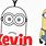 Easy Kevin Minion Drawing