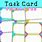 Editable Task Card Template