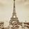 Eiffel Tower Old Photo