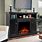 Electric Fireplace Mantel TV Stand