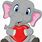 Elephant Heart Cartoon