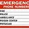 Emergency Contact Number Sign