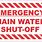 Emergency Water Sticker