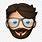 Emoji with Beard and Glasses