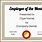 Employee Month Certificate Template