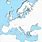 Europe Map Blank White