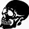 Evil Skull Stencil