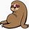 Fat Sloth Cartoon