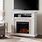 Faux Stone Electric Fireplace TV Stand