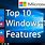 Features of Windows