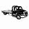 Flatbed Tow Truck Silhouette