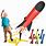 Foam Rocket Toy Set