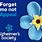 Forget Me Not Appeal Pin Badge