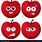 Four Apples Cartoon