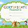 Free Blank Certificate for Kids