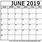 Free Blank June Calendar Printable