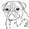 Free Coloring Pages of Pugs