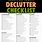 Free Declutter Checklist Printable PDF