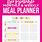 Free Meal Plan Calendar Printable