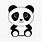 Free Panda Face SVG