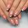 French Manicure with Nail Art