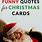 Funny Christmas Greeting Card Sayings