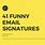 Funny Email Signature Examples