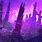 Futuristic City Purple