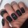 Gel Nails Art Black