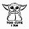 Girl Baby Yoda SVG
