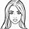 Girl Face Colouring Pages