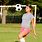 Girl Juggling Soccer Ball