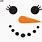 Girl Snowman Face Clip Art