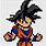 Goku Pixel Art Template