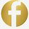 Gold Facebook Logo