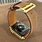 Gold Plated Apple Watch Brown Leather Band
