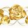 Gold Wedding Flowers Clip Art