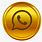 Gold Whats App PNG