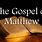 Gospel of Matthew Bible