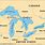 Great Lakes Names Map